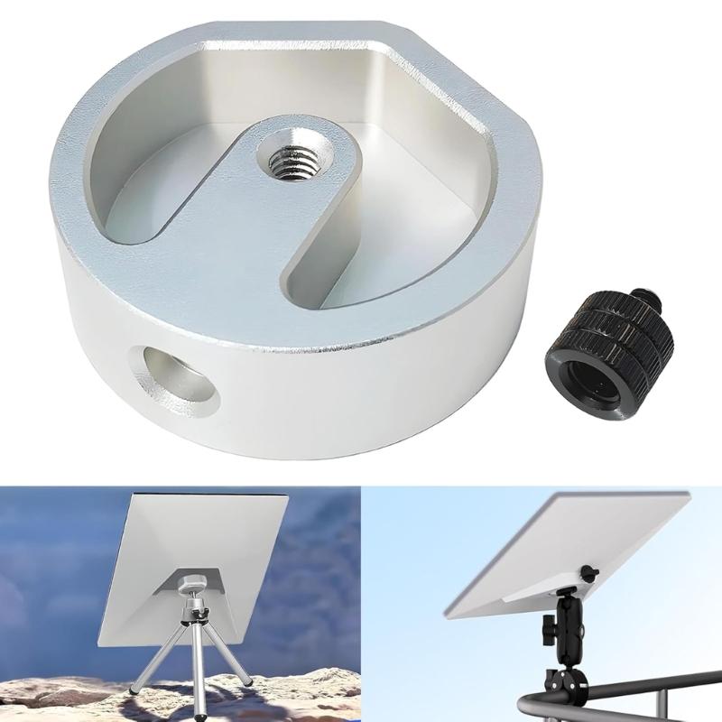 Kleiner Stativadapter Sichere Gewindebefestigung Multifunktionale Aluminium-Montagehalterung Einfache Installation für Geräte