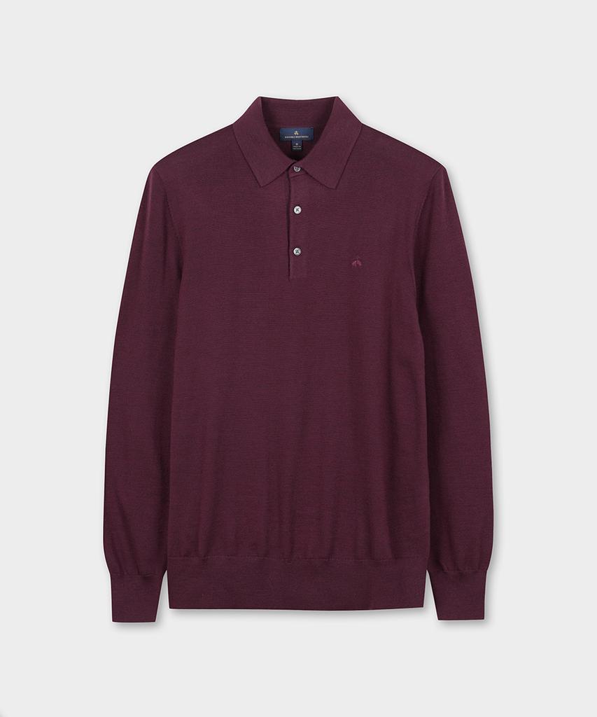 BROOKS BROTHERS Merino Wool Polo Sweater (Red) (Bbwtmf9637Dew)