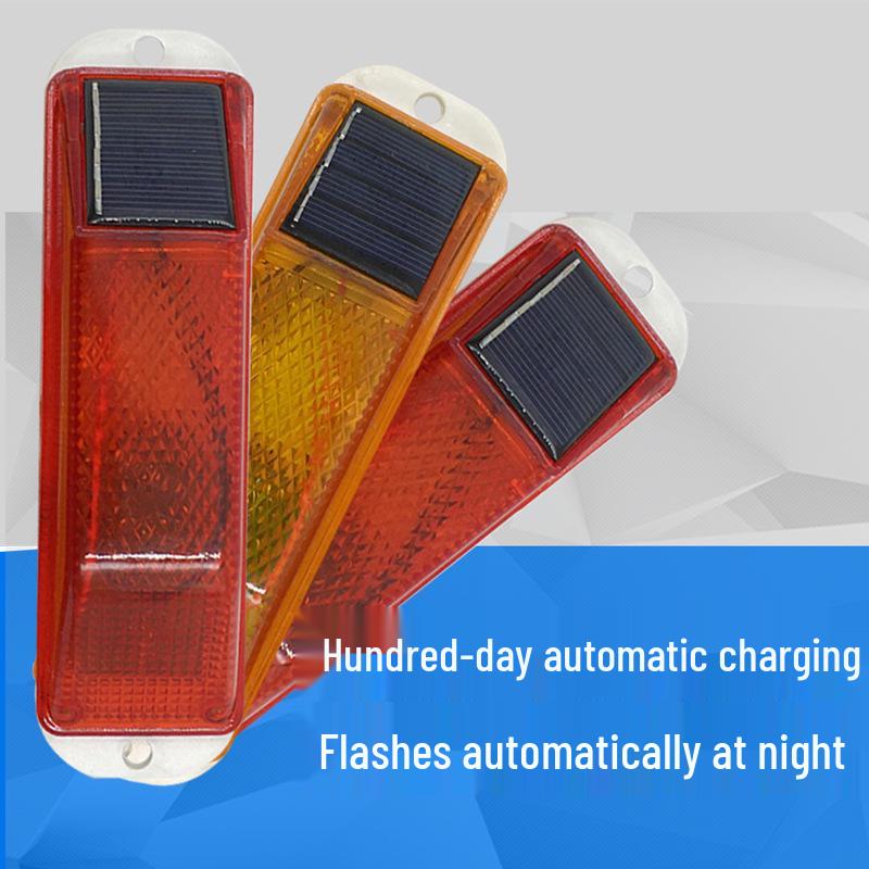 Guardrail Solar Warning Light - Reflective Marker and Night Flashing Light