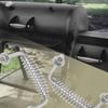 2 Pieces Bolt-Fixed Spring Handle Durable for Smokers, Fire Pits