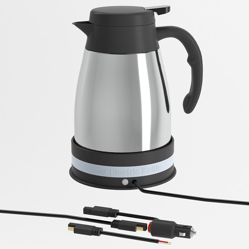 12V/24V Portable Car Kettle - Rapid Heating Stainless Steel Electric Kettle