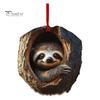 Christmas Animal Ornament Cartoon Forest Animal Hanging Decoration 2D Flat Acrylic Pendant for Christmas Tree Decor