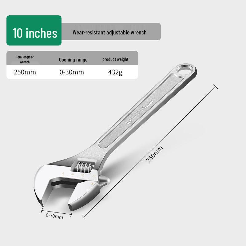 Universal Adjustable Wrench Tool Set - Large Opening & Small Wrench for Plumbing