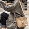 Retro Corduroy Crossbody Bag Large Capacity Velvet Shoulder Bag Portable Mini Corduroy Bag  Women