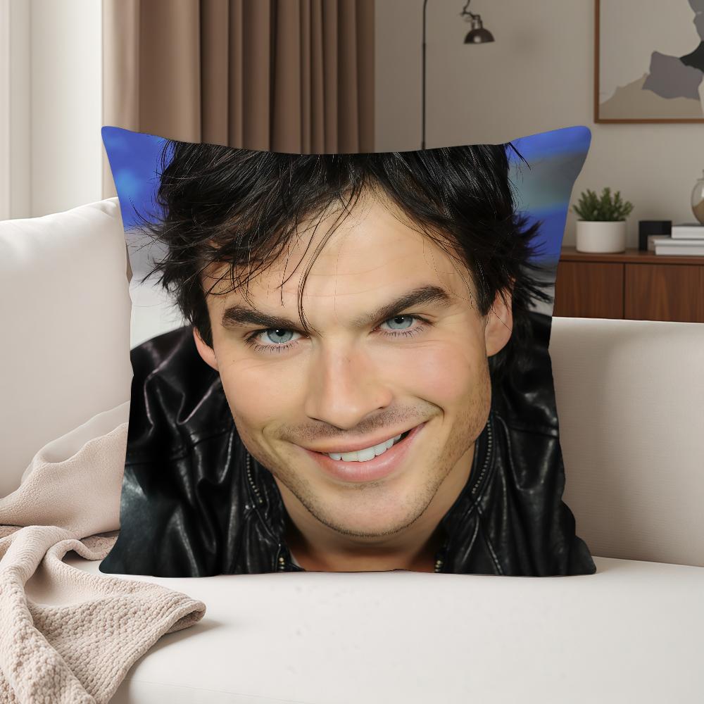 

TV The Vvampire Ddiaries Damon Salvatore Pillow Case Suitable For Bedrooms Living Rooms Cars Home Decoration 30cmx30cm