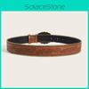 Ceinture punk en cuir avec boucle en métal, accessoire de mode unisexe