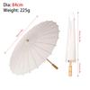 1Pcs Dia 60/84cm Paper Umbrella Long-handle DIY Handmade Wedding Supplies Traditional White Blank Photography Prop