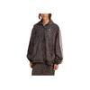 adidas Originals Animal Print Stand Collar Loose Long Sleeve Jacket Women Jacket Caramel JW7301