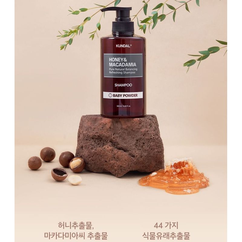 KUNDAL - Honey & Macadamia Pure Natural Balancing Refreshing Shampoo - 8 Types