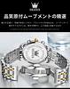 Stylish Men's Chronograph Watch, Business Watch, Quartz Movement, Stainless Steel Band, Sapphire Crystal, Waterproof, Luminous Hands, Blue Color. A