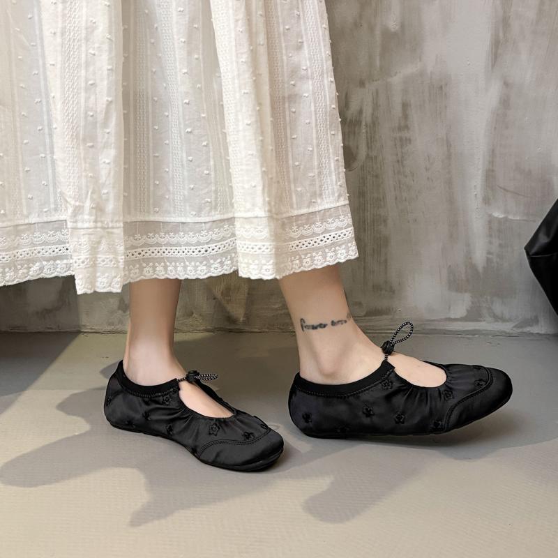 Mote Kvinner Komfortable Ballerinaer Fritidssko Sommersandaler 2025 Ny Mote Kvinne Løping Lav Enkle og Elegante Sko