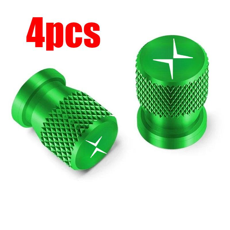 4PCS Colorful Car Accessories Car Tire Valve Cap For Volvo Polestar 1 Polestar 2 Polestar 3 Polestar 4 Polestar 5