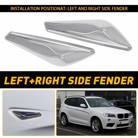

Front Right Left Side Trim Fender Finisher For 2015-2017 BMW X3 X4 F25 F26