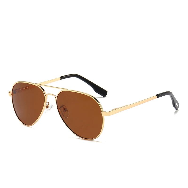 Colorful Lens Myopia Lens Polarized Sunglasses For Children Metal Anti-Glare Oval Prescription Sunglasses 0 -0.5 -0.75 To -4.0