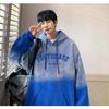 Men's Heavyweight Tie-Dye Gradient Hoodie: Autumn/Winter American Retro Streetwear In High Street Hip Hop Style.