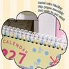 Foldable Stand 2027 Desk Calendar Colorful Table Calendar New Monthly Planner  Home Office