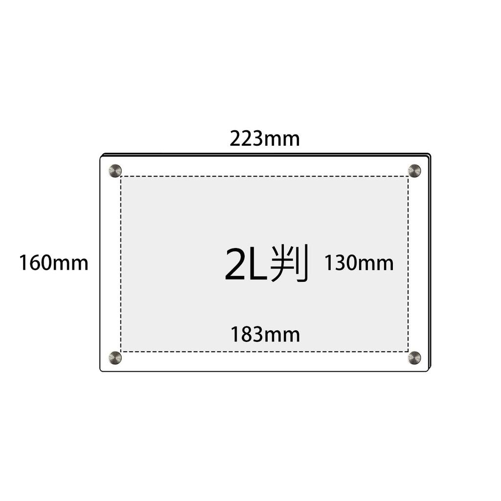 NIUBEE Acrylic Photo Photo Wall Mountable Acrylic Picture Poster Stylish 2L Frame, Frame, Stand, Type, Frame, Frame, Horizontal/Vertical, Transparent,