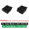 For Tesla Model Y 3 Center Console Storage Organizer Box Tray Armrest Hidden Box Bins Cup Holder Auto Interior Accessories