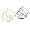 2x Metal Modern Abstract Geometric Sculpture Crafts Figurine Home Hotel Decor Ornaments