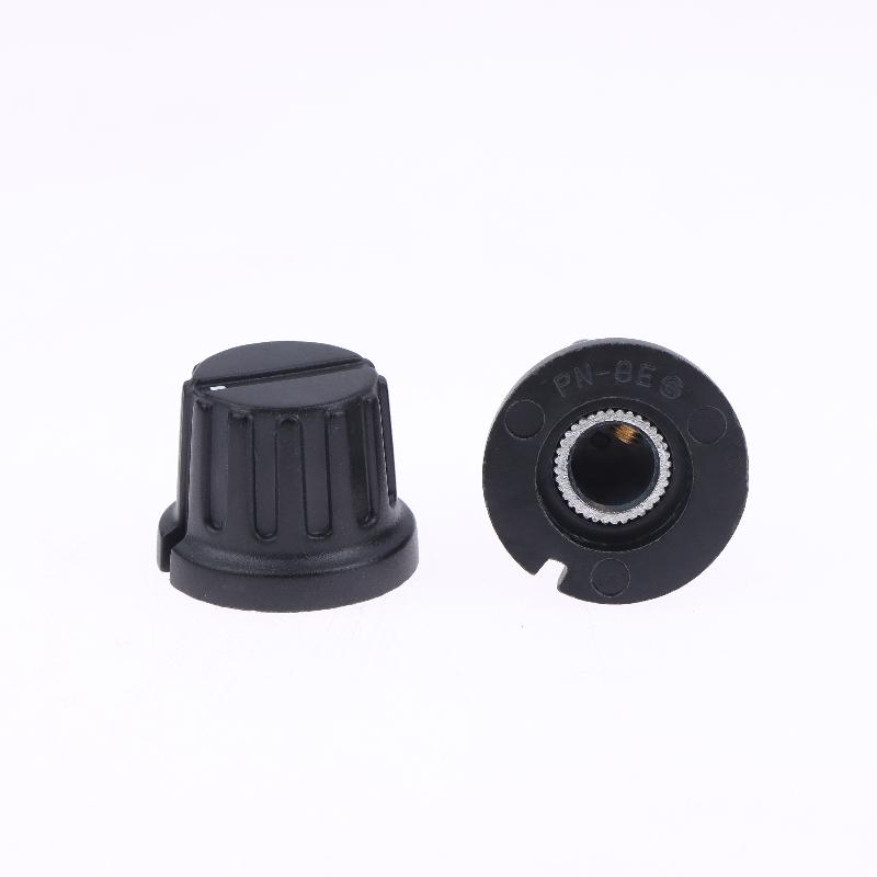 5Pcs Pn-8E 20.5*16Mm Striped Plastic Knob Cap With Copper Core Electronic Instrument Switch Caps Inner Hole 6.35Mm