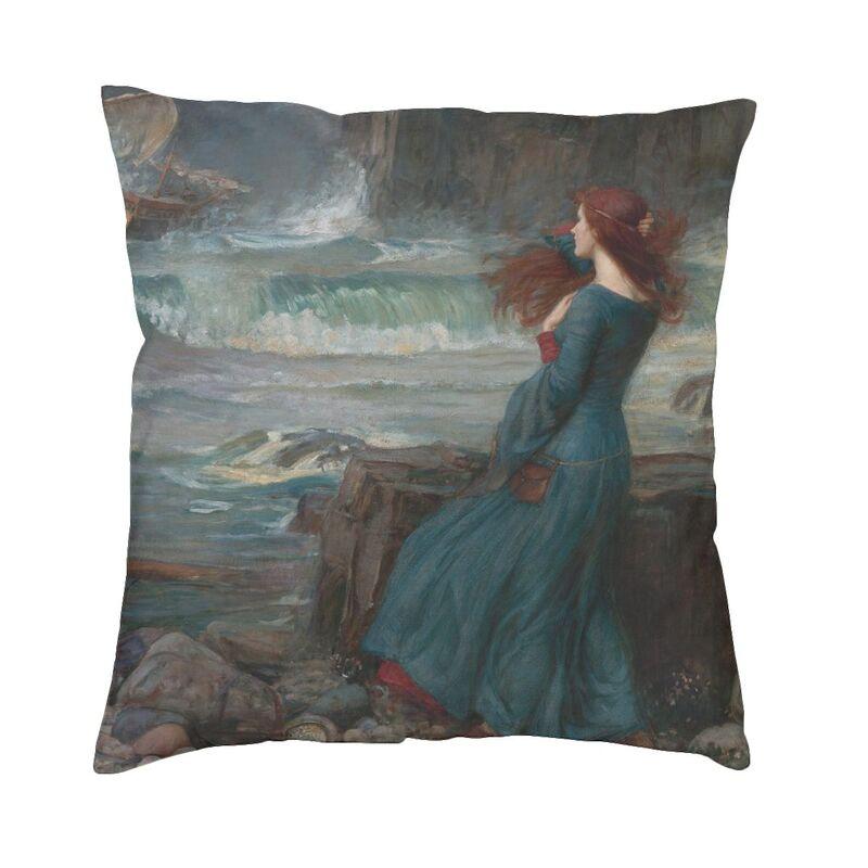 

John William Waterhouse The Soul Of The Rose Pillow Case 45x45cm Decor Home Vintage Oil Painting Chair Cushion Square Pillowcase 30x30cm