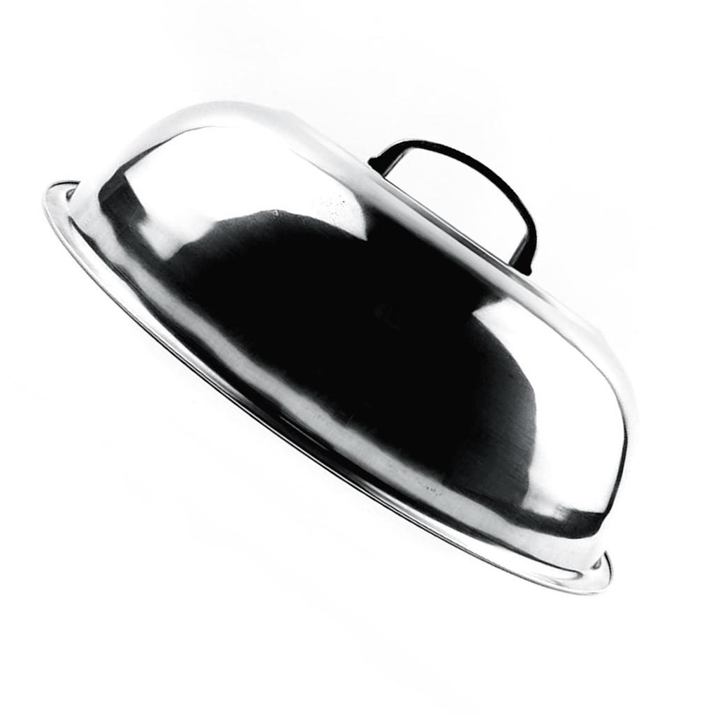 Pot Cover Household Stainless Steel Stir Fry Steaming Cooking Lid Multifunctional Circular 40cm