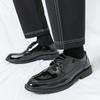 Fashion Men's leather shoes Comfortable casual business classic style Groom's wedding Derby adult shoes DRESS Hot selling lace-up