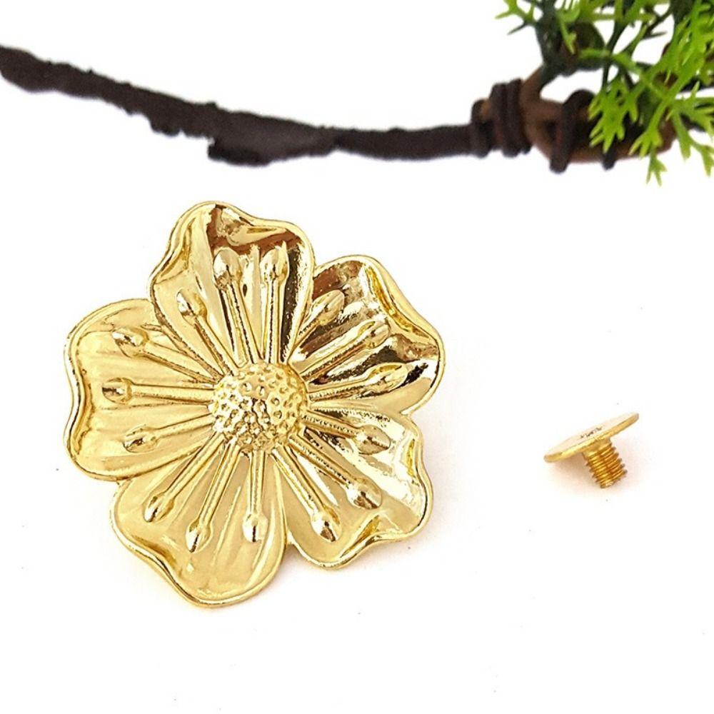 Cherry Blossom Shape Drawer Pull Handle Vintage Wardrobe Knob Ornamental Cabinet Pull  Cupboard