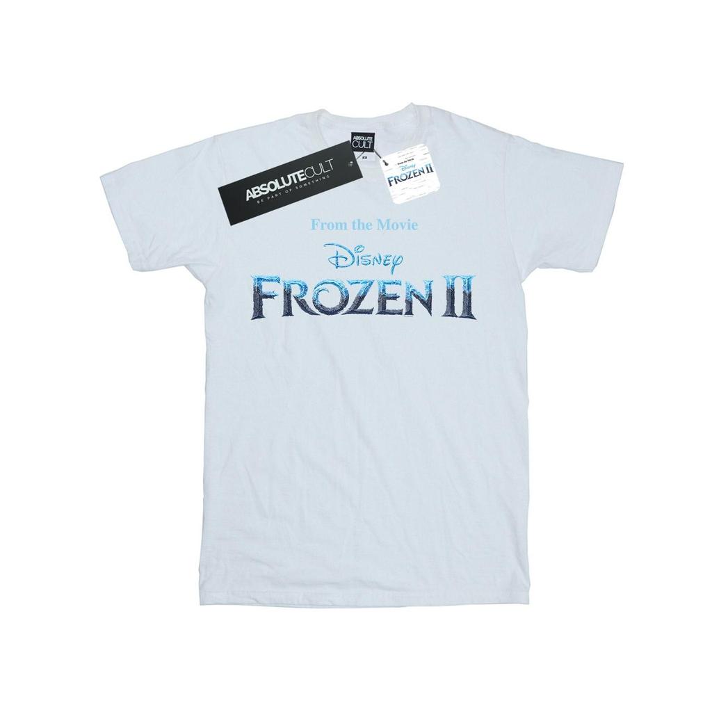 Disney Womens/Ladies Frozen 2 Movie Logo Cotton Boyfriend T-Shirt