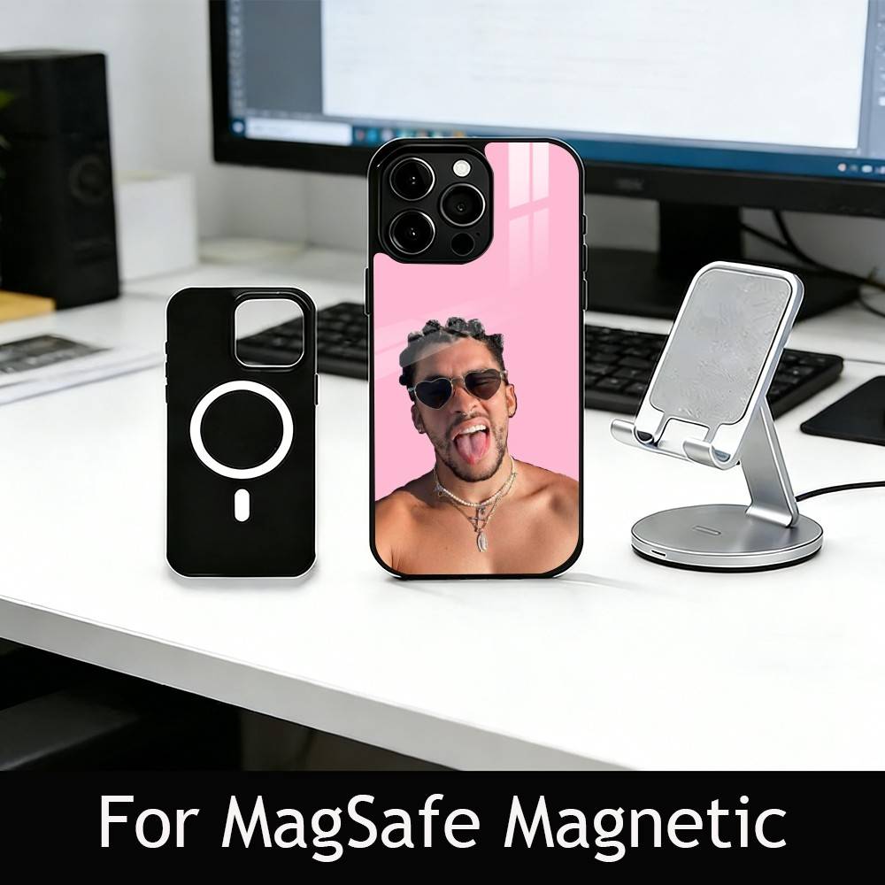 Bad B-B V-Vibes Phone Case For iPhone17,16,15,14,13,12,11 Plus,Pro Magnetic with Magsafe Wireless Charging
