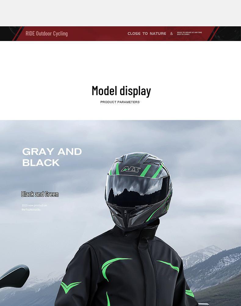 Men's Motorcycle Raincoat and Pants Set - Split Type, Stormproof Riding Gear