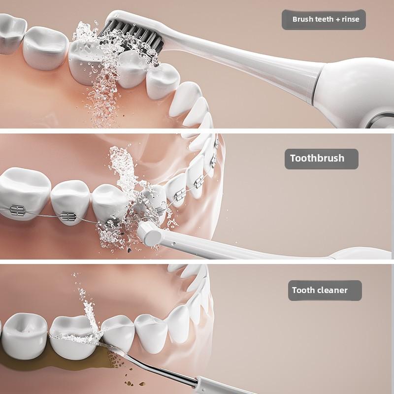 Multifunctional Electric Toothbrush Rinsing and Washing 3-in-1 Adult Model Home Hanging Magnetic Sonic Rinser