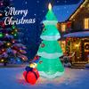 7.87FT Inflatable Toy Christmas Tree Gift Boxes Xmas Yard Decoration LED Lit Christmas Supplies Home Decor Ornament Festive Gift