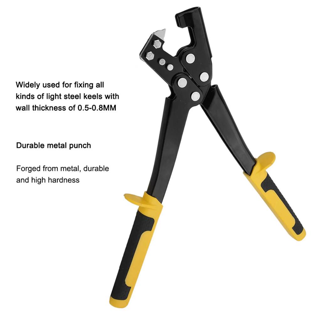 Light Steel Keel Fixed Punching Pliers Handle Stud Crimper for Decoration Ceiling Handle Stud Crimper Steel Stud Crimper