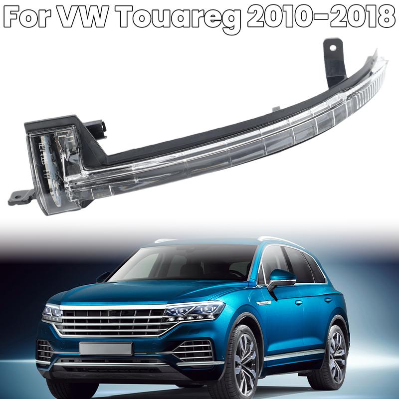 

Поворотник в боковом зеркале заднего вида Для VW Touareg II 7P 2010 2011 2012 2013-2018 Черный корпус Световой элемент бокового зеркала Автоаксессуары 1pc right