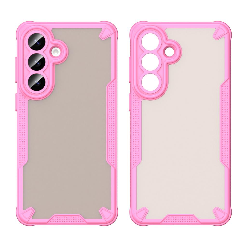 For Samsung Galaxy S26+ Case PC + TPU Semi-Transparent Frosted Finish Protective Phone Cover