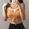 New Summer Hot Girl Design Trendy and Fashionable Fur Drawstring Suspender Vest Underwear for Women