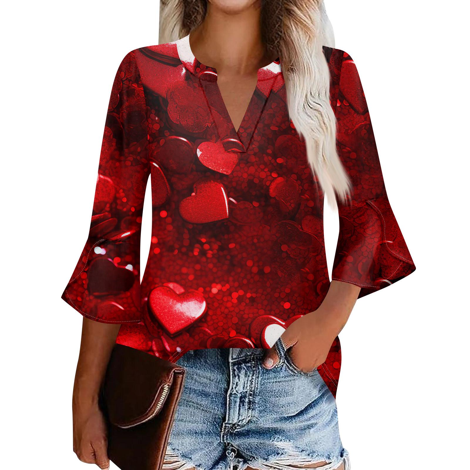 

Женская рабочая рубашка с плиссировкой и рукавом 3/4, рубашка с V-образным вырезом, повседневная рубашка с завязками на талии, деловая рубашка S винный