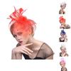 Women Flower Top Hat Fascinator Hairpin Wedding Party Hair Clip Decor