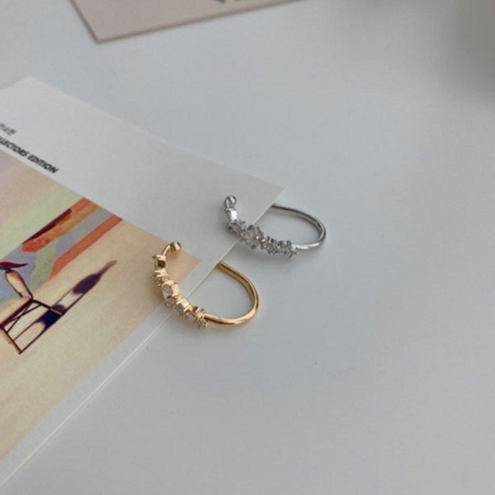 Ggd Minimal Foreair Cubic Ear Cuff Bracelet Earrings Mini X (2 pieces)