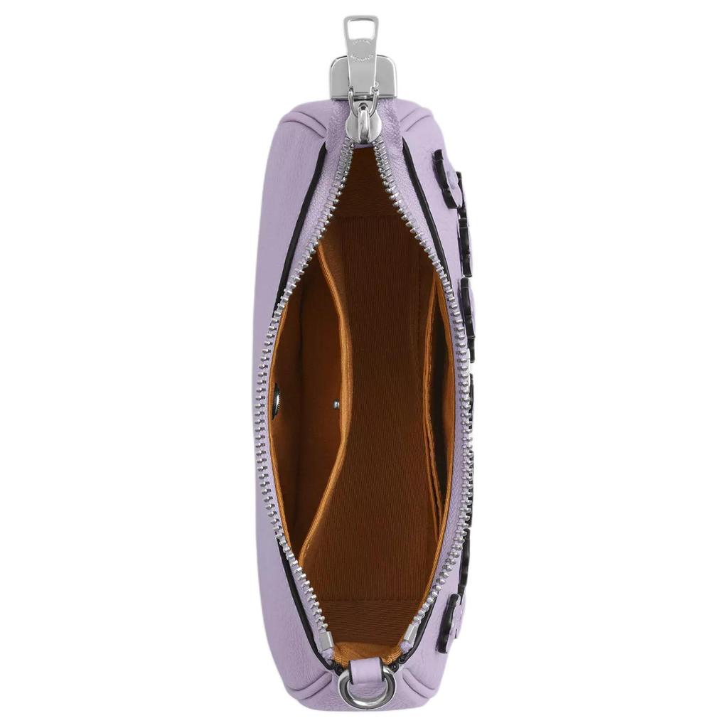 Coach Teri 20 Marke Logo Abnehmbar Kieselsteinleder Crossbody Umhängetasche Klein Damen Umhängetasche Lila CAJ98-SVLL