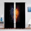 Yin Yang Trippy Psychedelic Art Tulle Voile Curtains for Bedroom Window Decor Living Room Sheer Curtains Blinds Organza Drapes