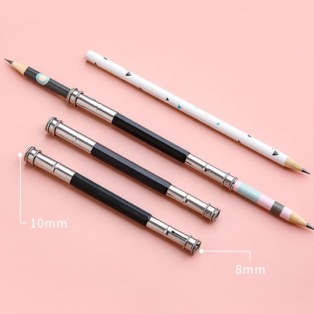 10pcs Double-Ended Pencil Extender for Short Pencils, Wooden Pencil Lengthener for Artists, Students, Drawing & Writing Tools