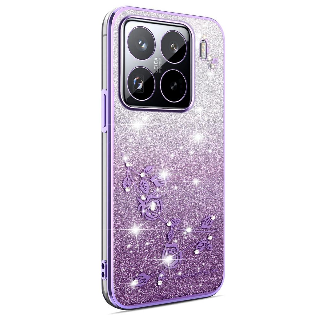 KADEM For Xiaomi 15S Pro Case Flower TPU Flexible Gradient Phone Cover