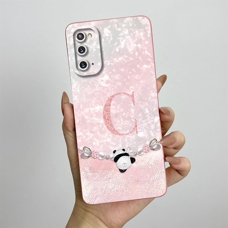 For Samsung Galaxy S20 Case S20FE Soft Silicon Back Cover Cute Panda Letters Phone Case For Samsung S20 FE Plus Case S 20 Capa