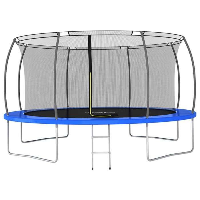 Trampoline rond 460x80 cm 150 kg - VIDAXL - Mixte - Bleu - Adulte