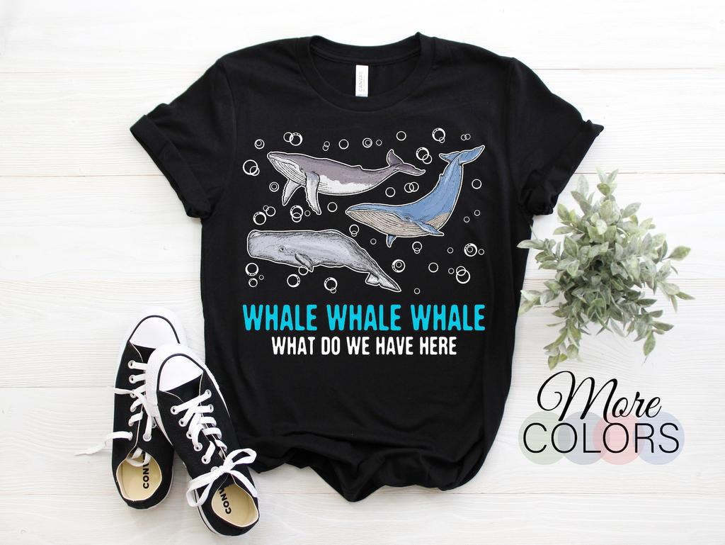 Wal Wal Wal Was Haben Wir Hier T-Shirt, Orca, Schwertwal, Meeres Tierliebhaber Geschenk, Walbeobachter Ozeanurlaub Geschenk