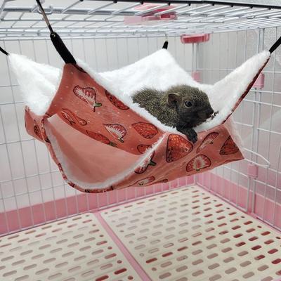 Ferret Rat Warm Double Layer Pet Hammock Pet Sleeping Bag Squirrel Beds Hamster Cage