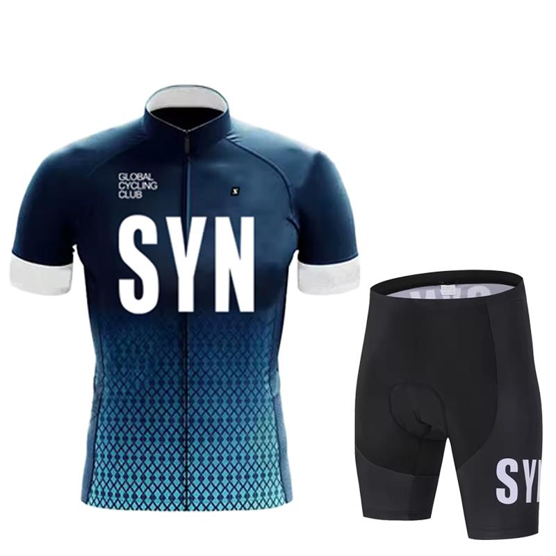 Herren Sommer Radbekleidung Kurzarm Schnelltrocknend Fahrradtrikot Sportbekleidung Outdoor Radsport Trägerhose Radrennanzug
