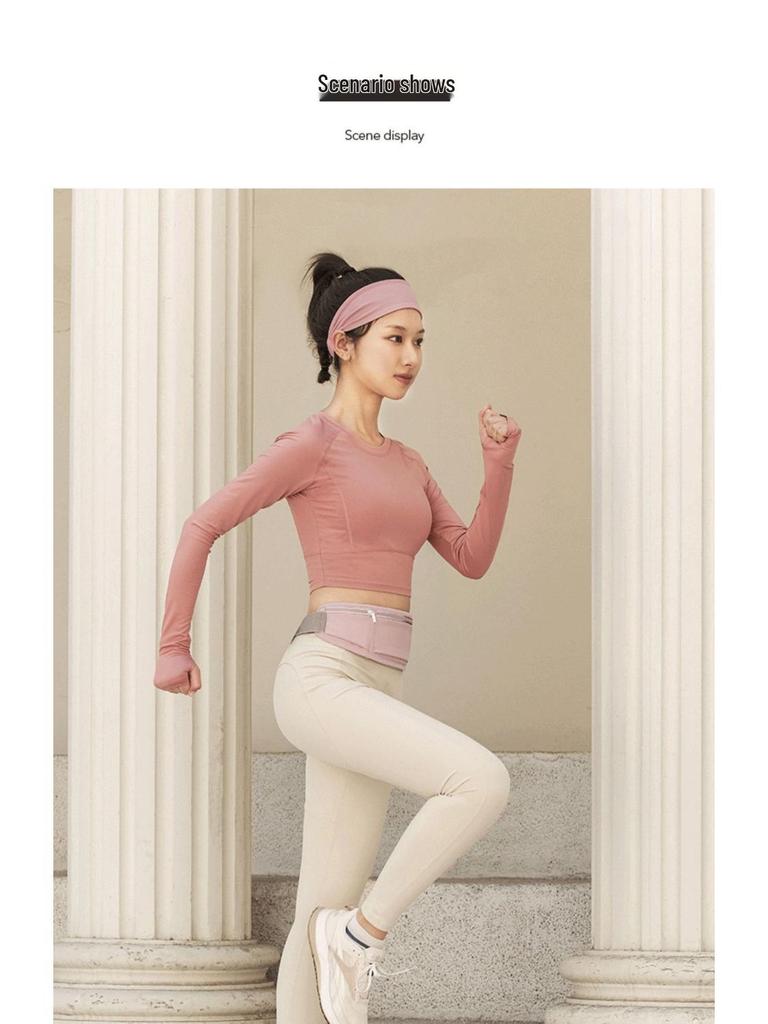 Women's Slim Multi-Pocket Running Pouch with Phone and Water Bottle Holder